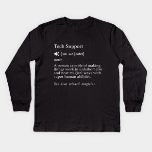 Tech Support Kids Long Sleeve T-Shirt